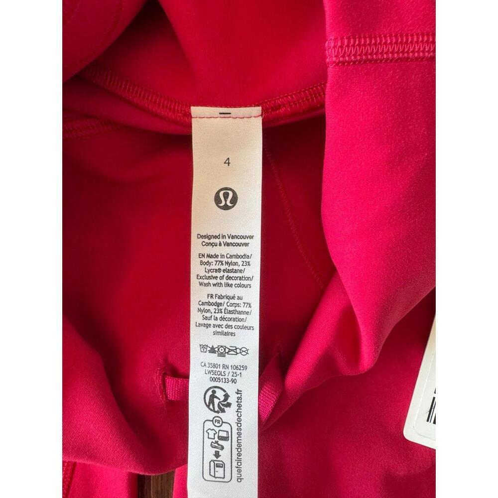 Lululemon Wunder Train High Rise 28” Pink Dragonfruit Size 4 NWT - Picture 6 of 7